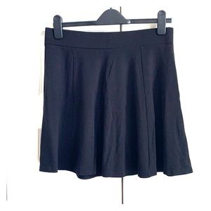 Black Skater Skirt w/ Zip